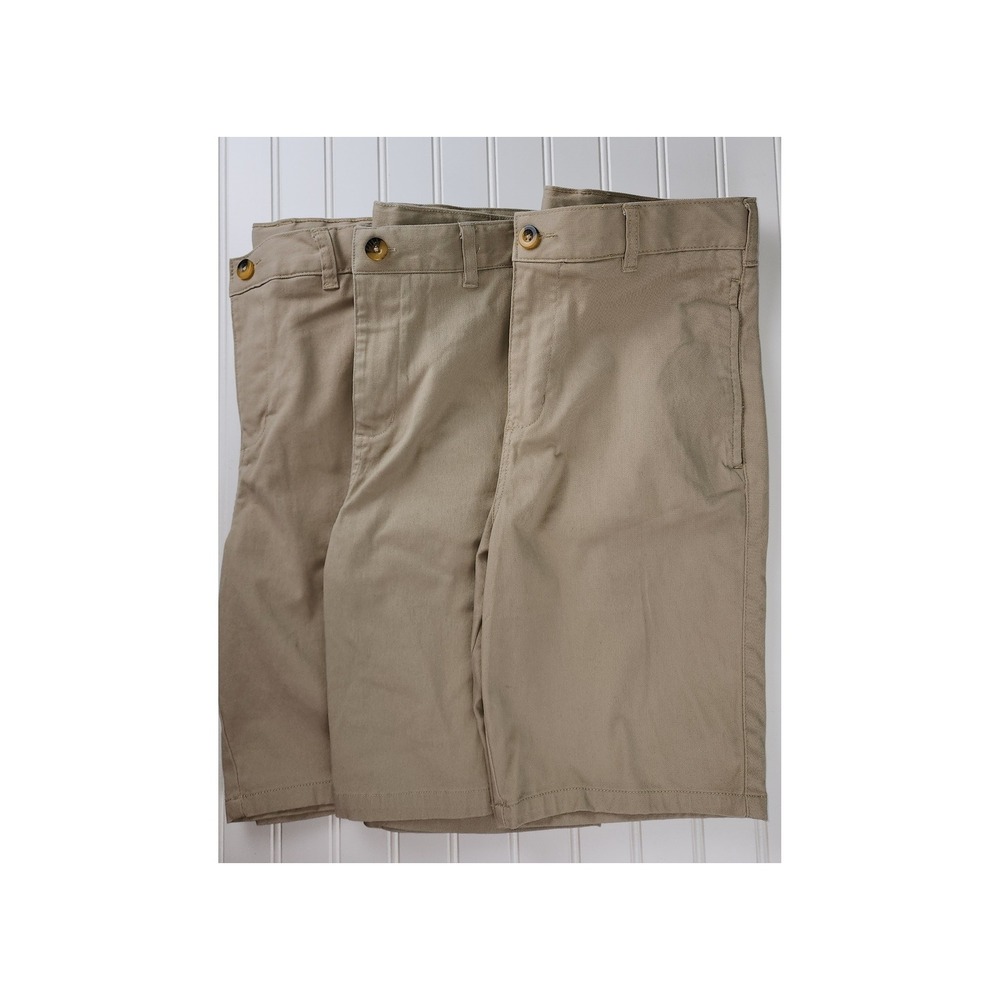 French Toast Chino Shorts‎ Kids Size 16 Khaki Tan Uniform Bundle 3 Pack
